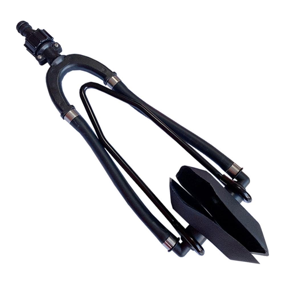 Motor Cleaners Rectangular Outboard Dual Feed Marine Boat Yacht Motor Flusher Engine Ear Muffs Cup black