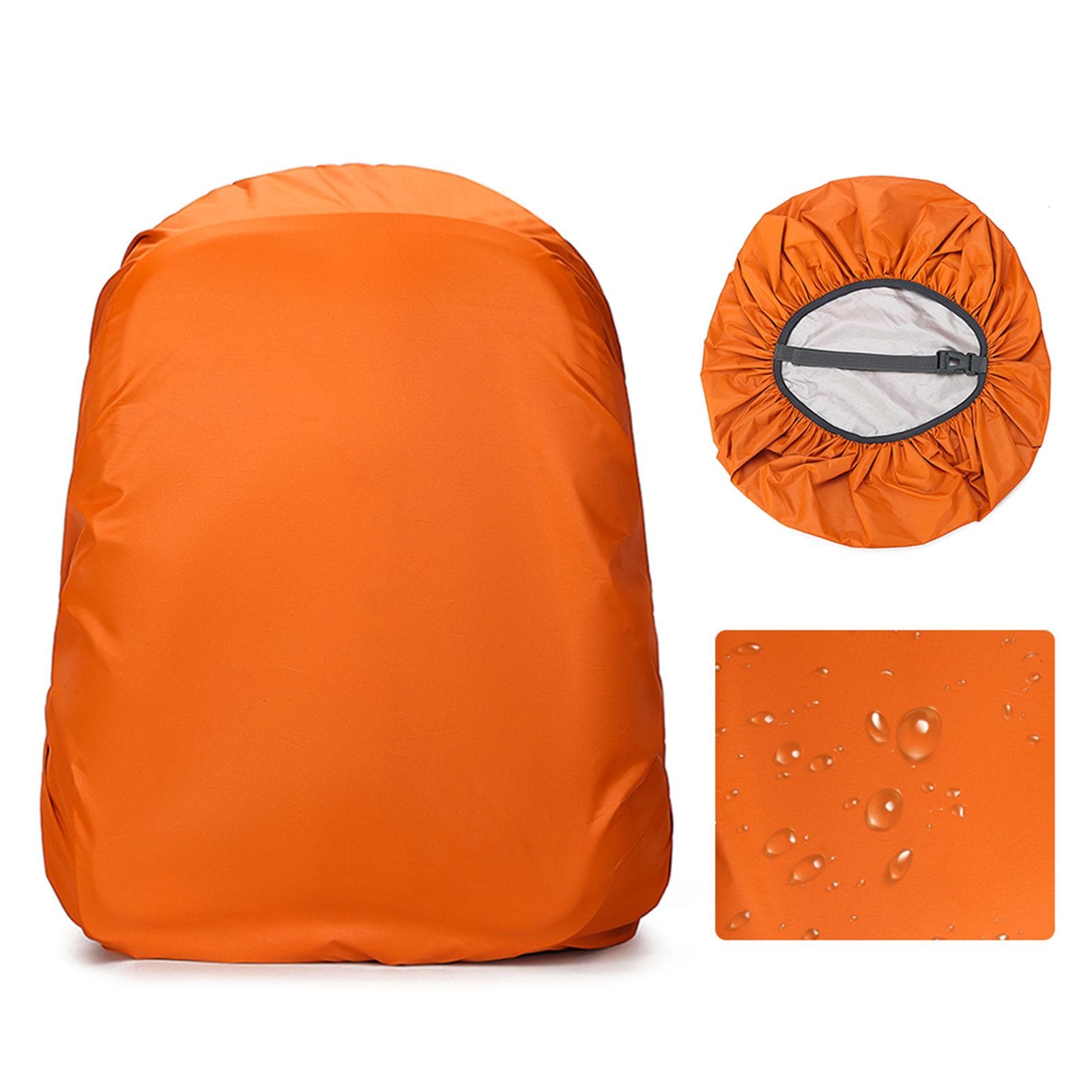 Backpack Cover Women Men Waterproof Bag Rain Cover For Cycling Camping Hiking Mountaineering M orange