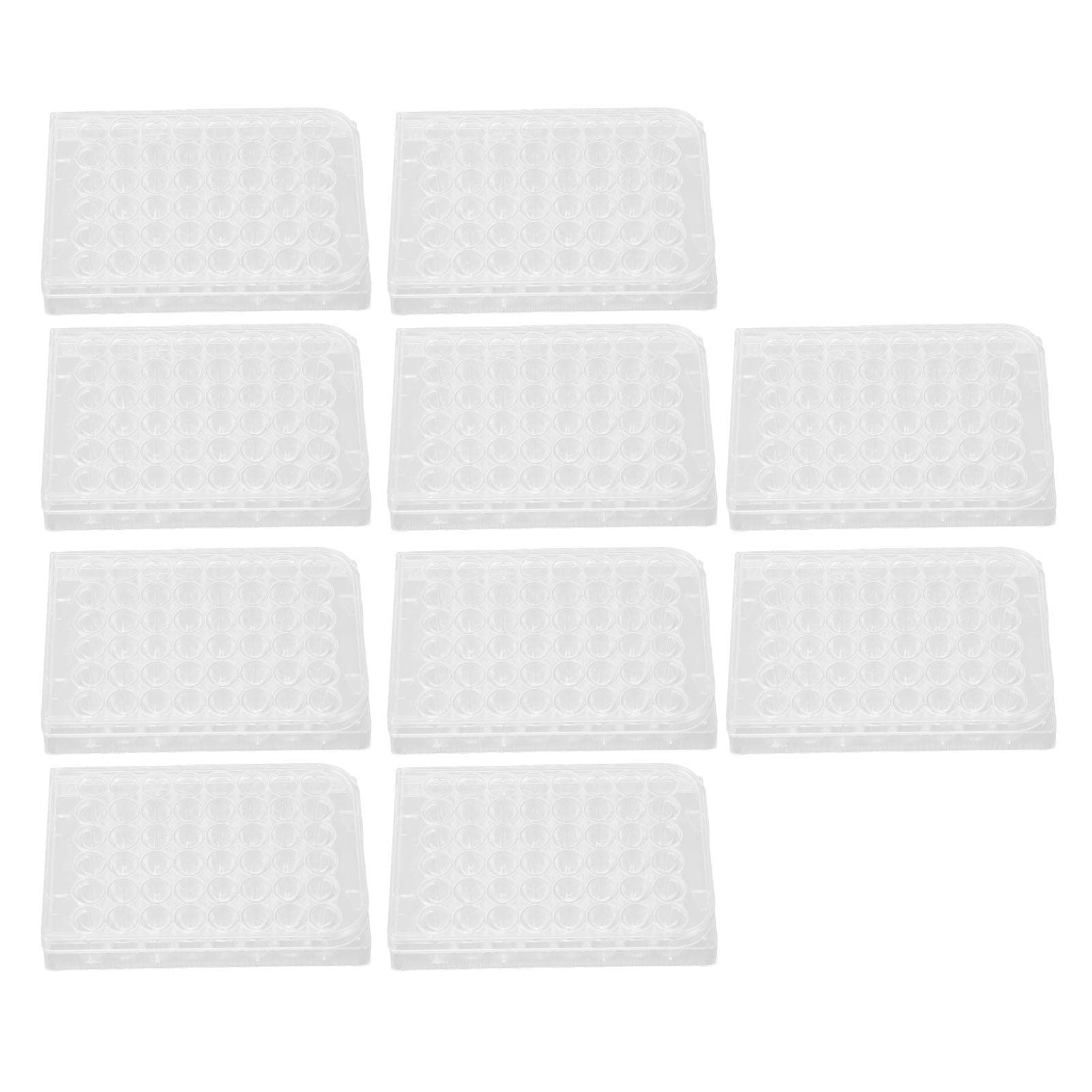 10pcs Culture Plate Thickness Uniform Highly Transparent Tissue Culture Plate with Lid for