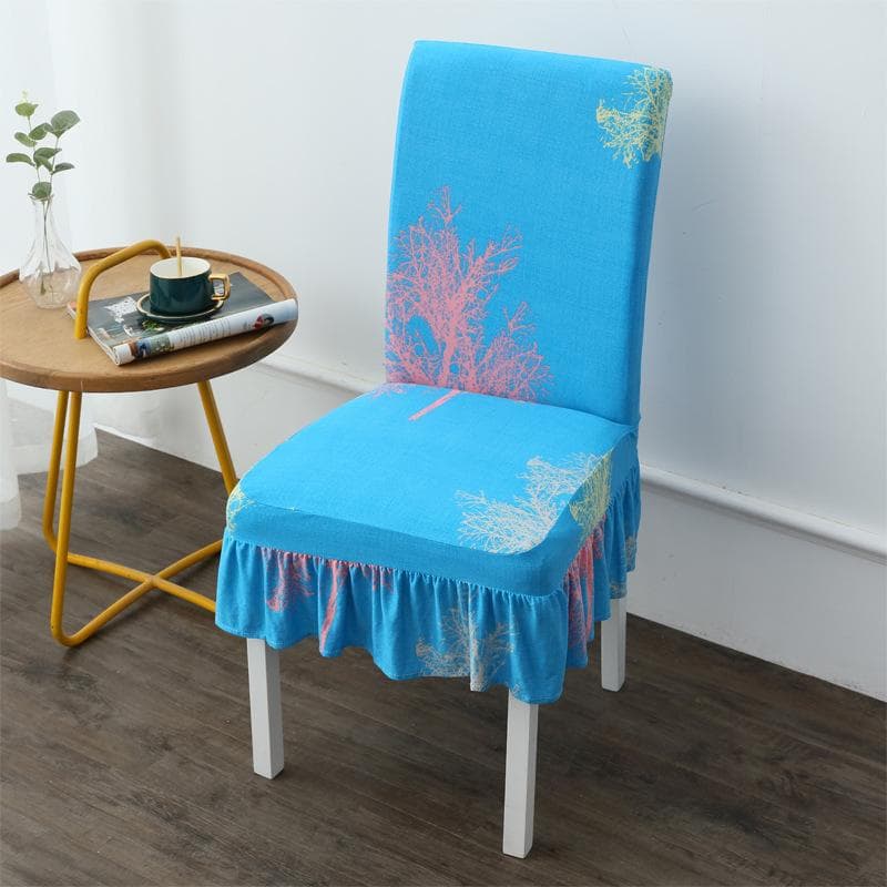 Household One-Piece Chair Cushion Set Elastic Universal Dining Chair Cover Seat Cover Dining Table Chair Covers Stool Cover 40-55CM