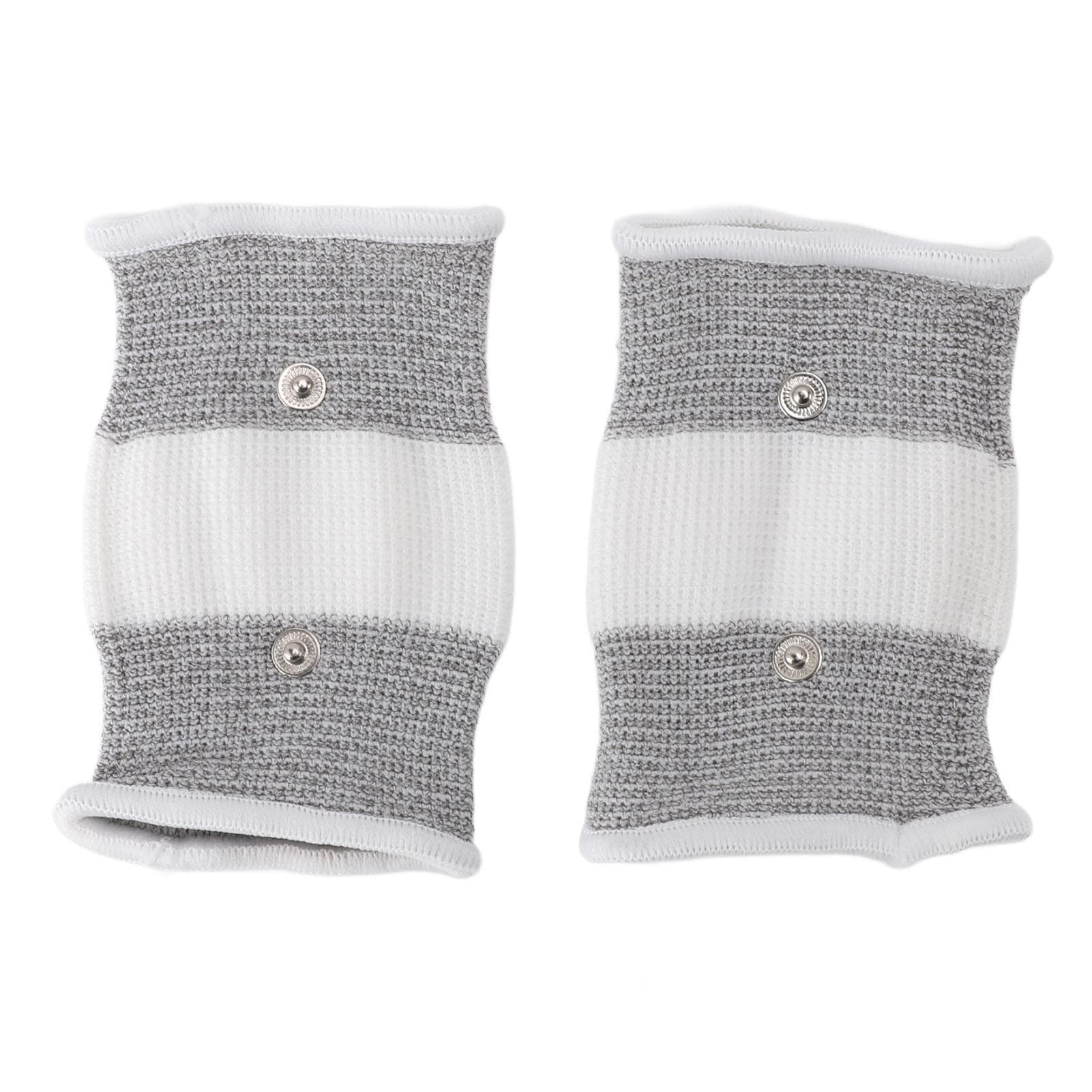 1 Pair TENS Conductive Wristband Elastic Silver Fiber Improve Circulation Electrode Wrist Wrap for