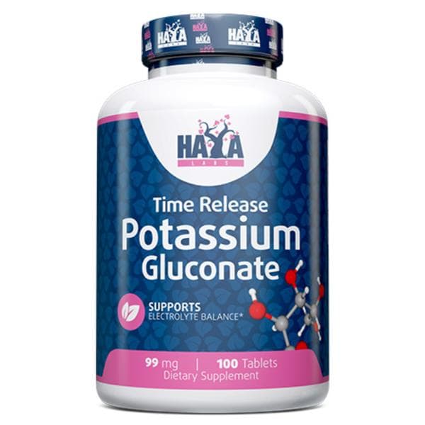 Haya Labs Potassium Gluconate 99 mg - 100 Tabs