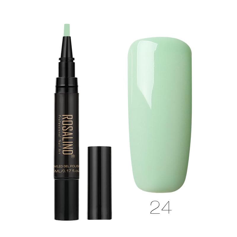 ROSALIND Nail Polish Gel Polish Pen Nails Brush Pen Gel Nail Pen Easy To Apply Gel Nail Polish Pen For Nail Art Design