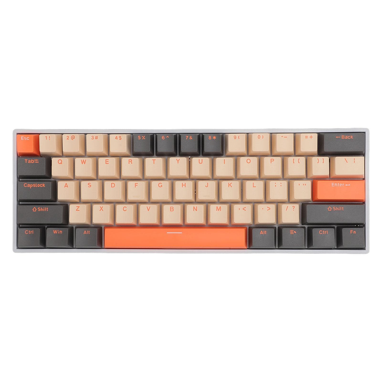 Mechanical Keyboard 61 Keys RGB Backlight 3 Connection Modes Wireless Bluetooth Gaming Keyboard for