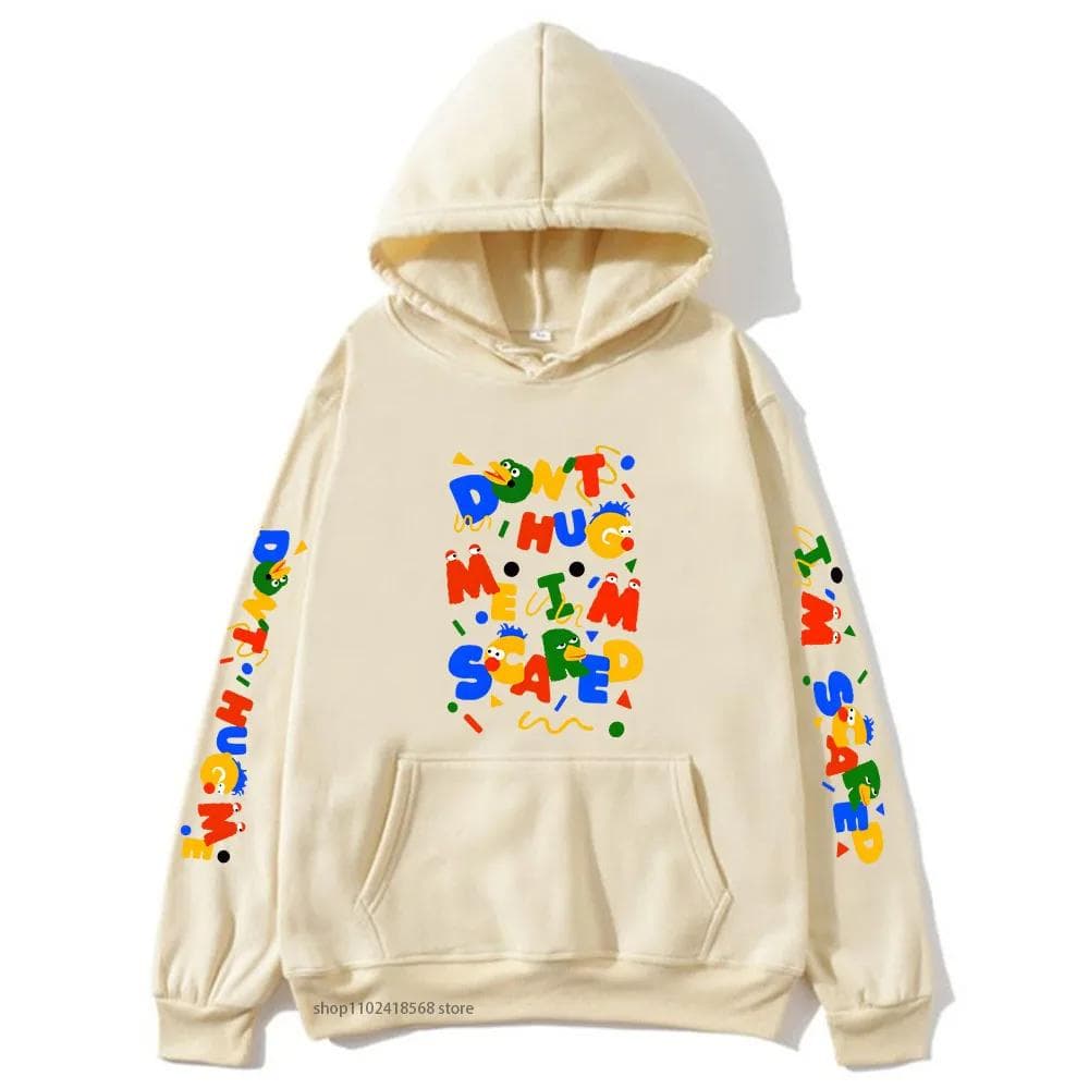 Cartoon Graphic Dont Hug Me Im Scared Hoodies Men's Sweatshirts Unisex Sudaderas for Women Clothing Harajuku Top Y2k Clothes L