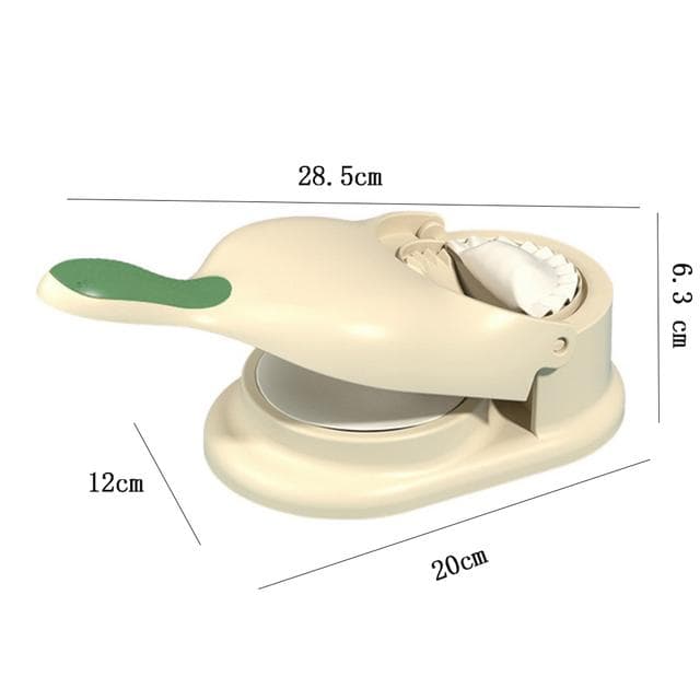 2 In1 Dumpling Maker DIY Kit Wrapper Presser Manual Labor-Saving Ravioli Empanadas Dough Skin Molder Machine Kitchen Gadgets M white