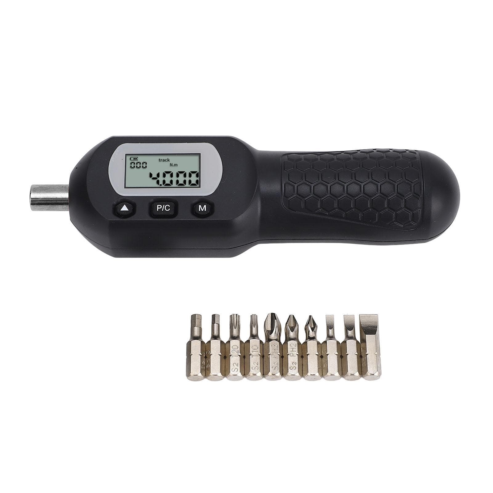Digital Torsion Screwdriver 14in Drive 0.22Nm Adjustable LCD Backlit Display Preset Torsion