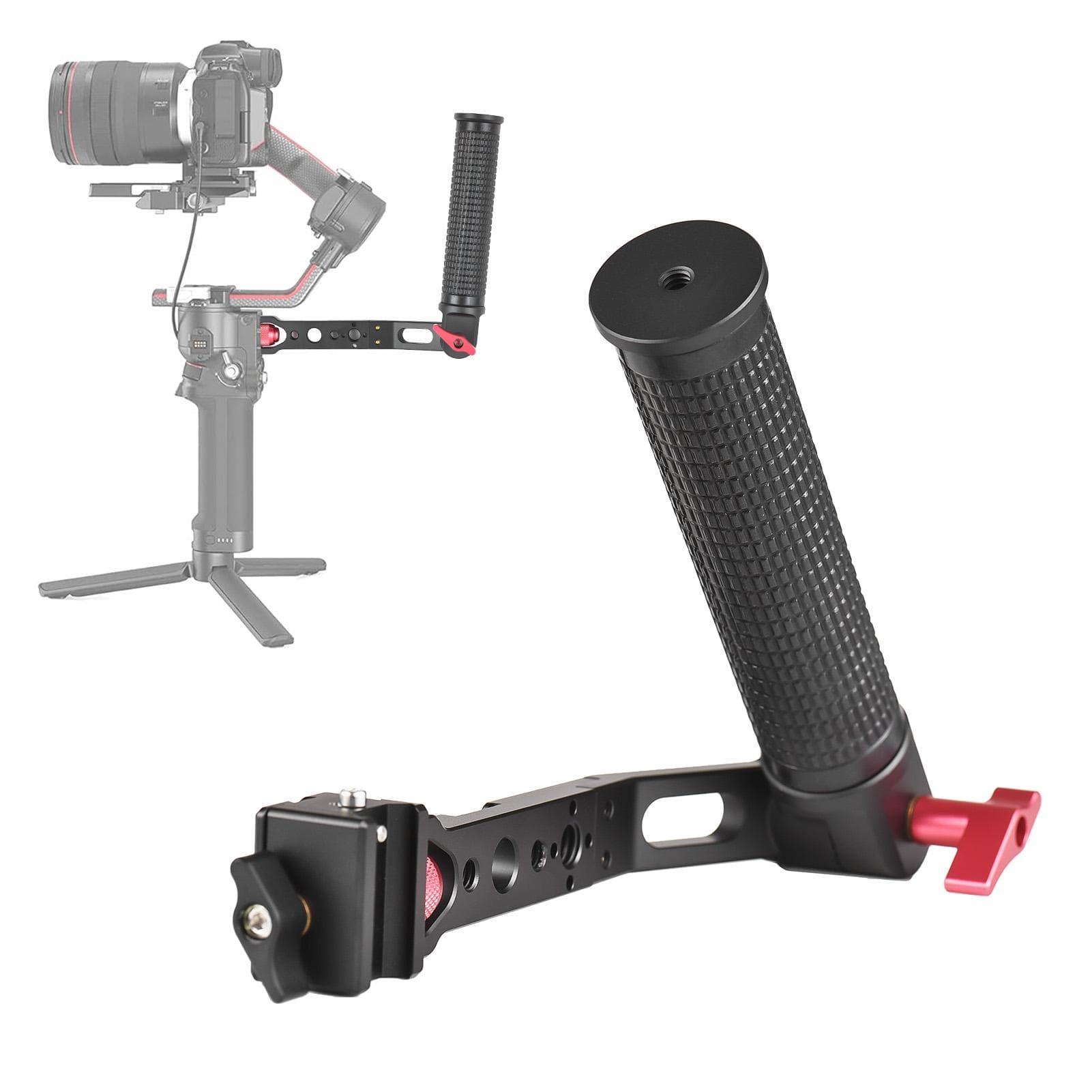 Adjustable Sling Handgrip Gimbal Sling Handle Quick Release Gimbal Grip Compatible with DJI RS 2/ black