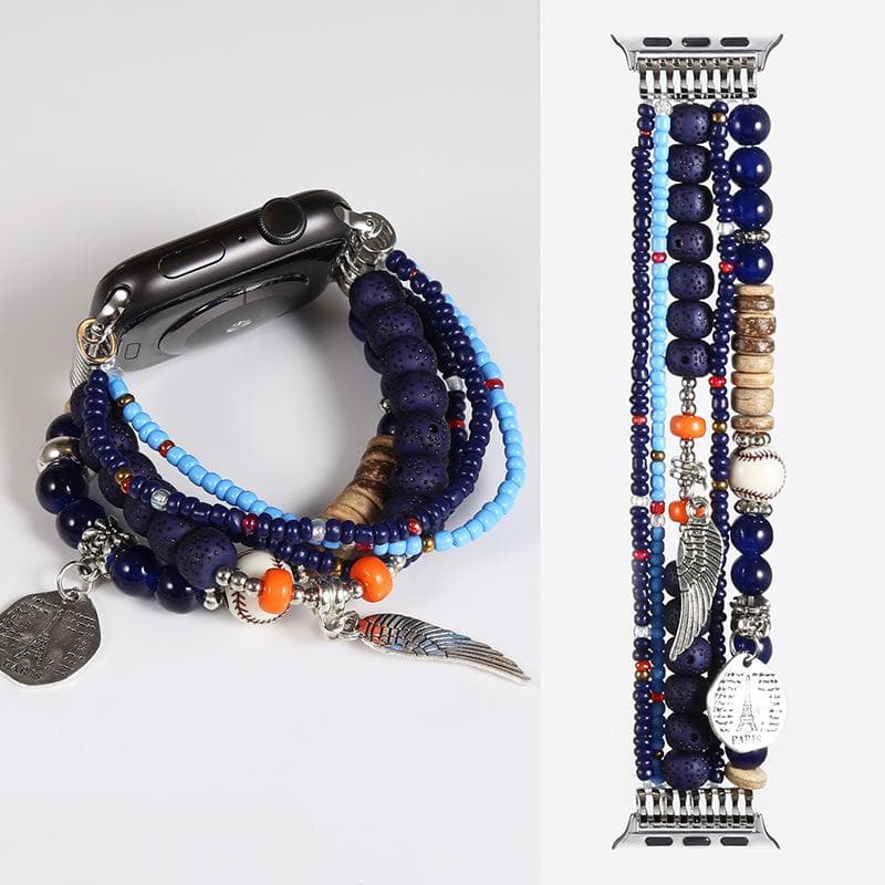 Bohemian Strap For Apple Watch Band 41mm 40mm 38mm 44mm 45mm 49mm 42mm Jewelry Resin Bracelet iwatch Ultra Series 7 6 5 4 3 Se 8 For 38mm or 40mm 41mm