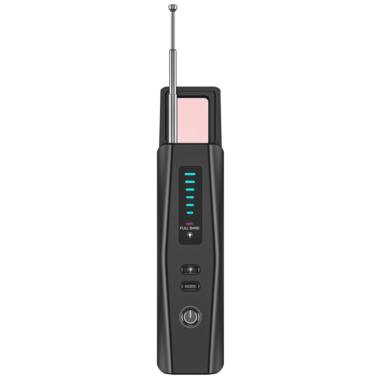 Camera Detector, Listening Device Detector, GPS Tracker Detector with 5 Levels Sensitivity, black