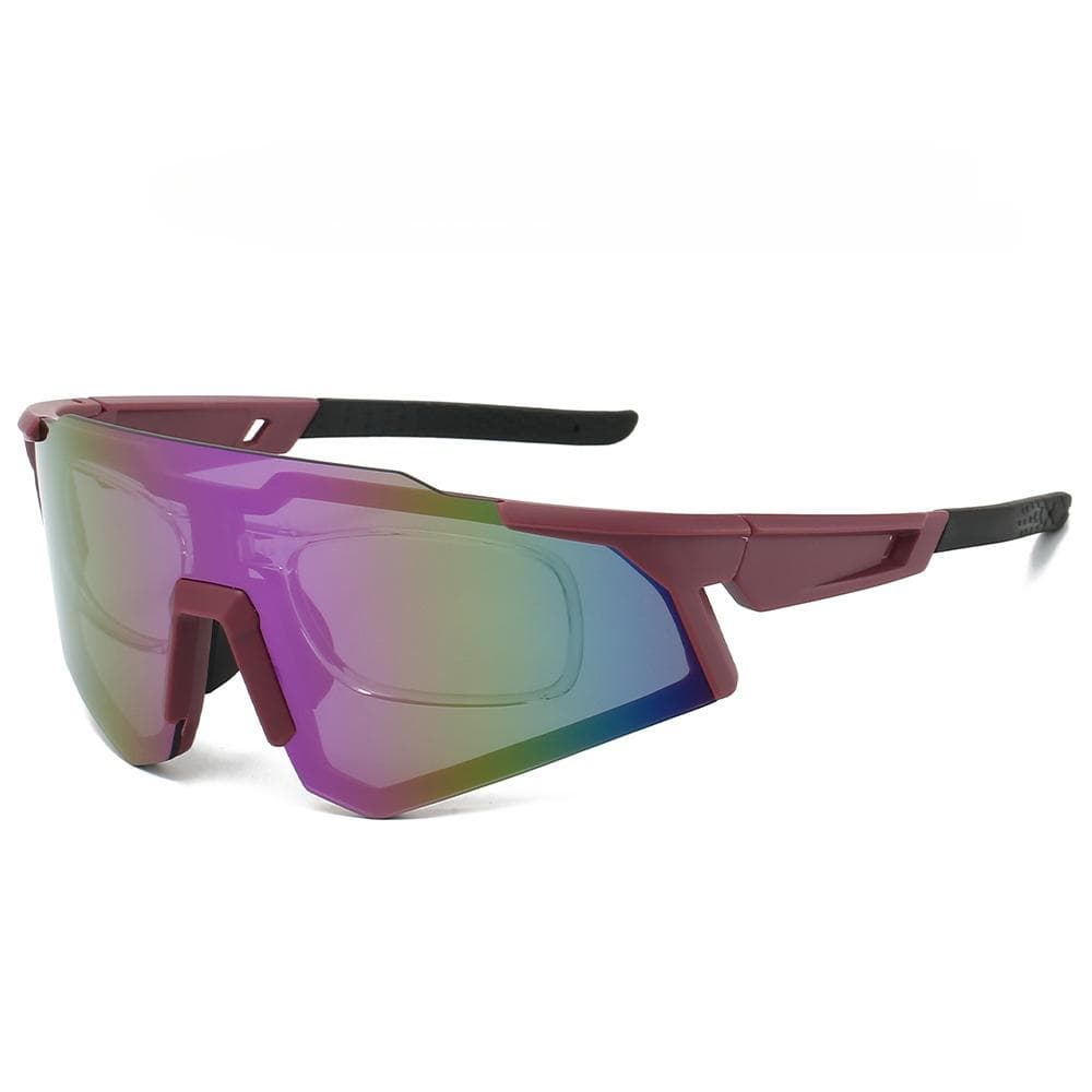 KAMMPT Rimless Sports Goggles for Men Women Trendy Mirror Sunglasses Anti UV Outdoor Cycling Shades