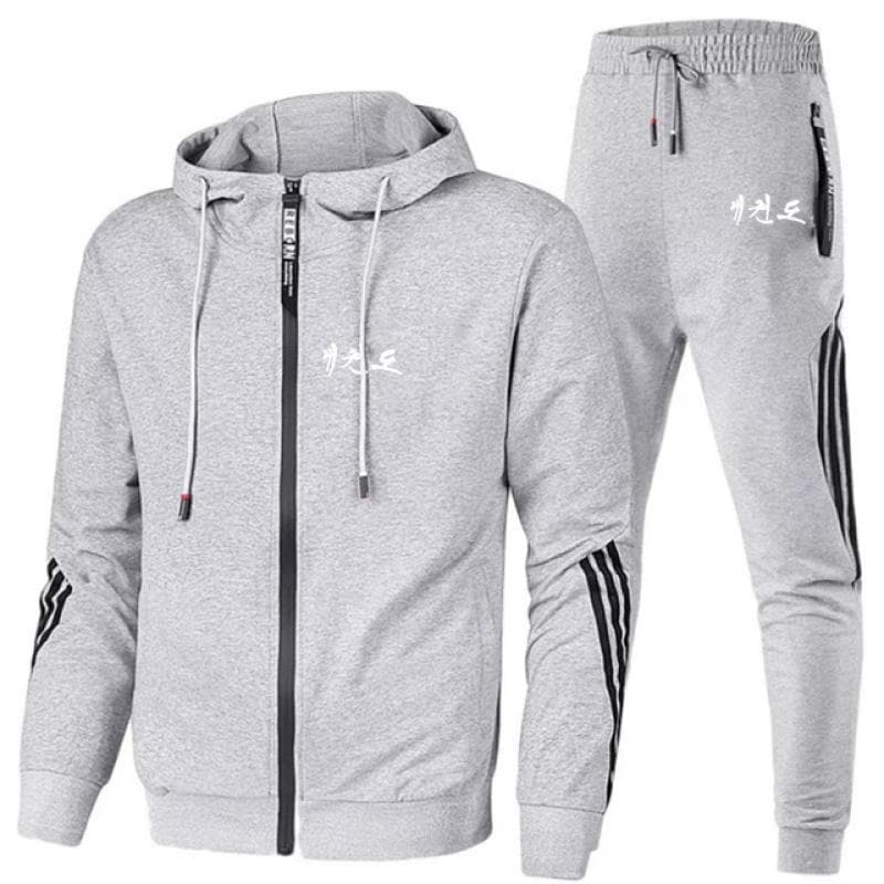 WTF World Taekwondo Federation Print Casual Sportswear Suit Mens Hoodie and Trousers Two-piece Zipper Sweatshirt Sweatpants Suit XXL