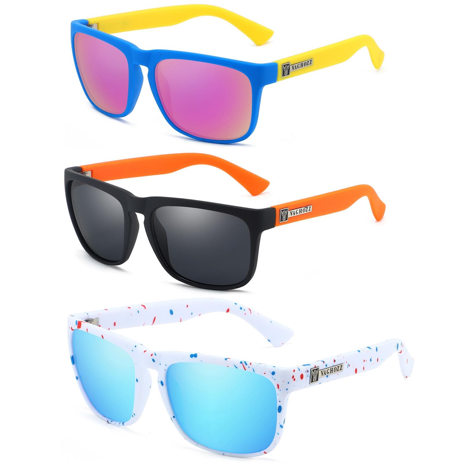 VAGHOZZ Classic Sunglasses Men UV400 Fishing Sun Glasses Women Square Outdoor Sport Eyewear Driving Shades 3 Pics