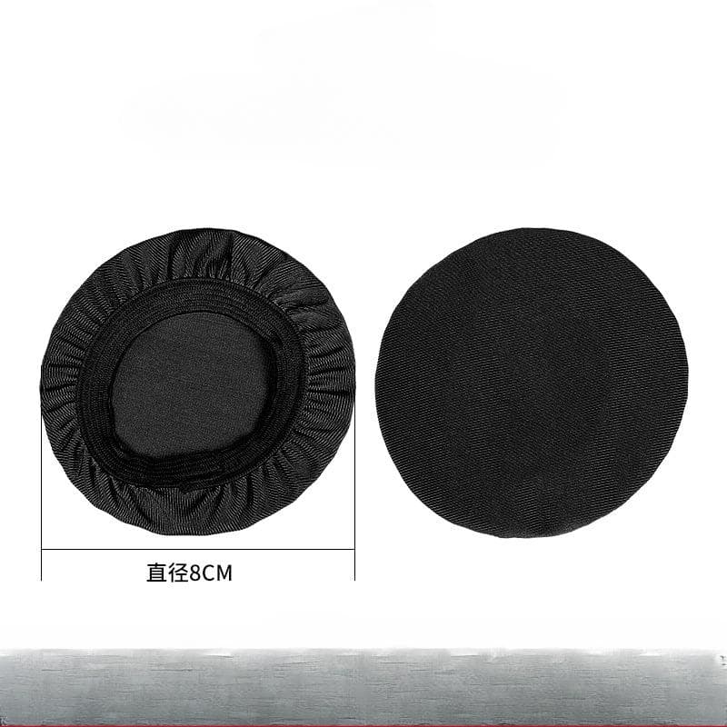 1pc Headphone Cover Elastic Washable Earcup Protector Headphone Dustproof Cover for On-Ear Headphone high quality 8cm,1pc black