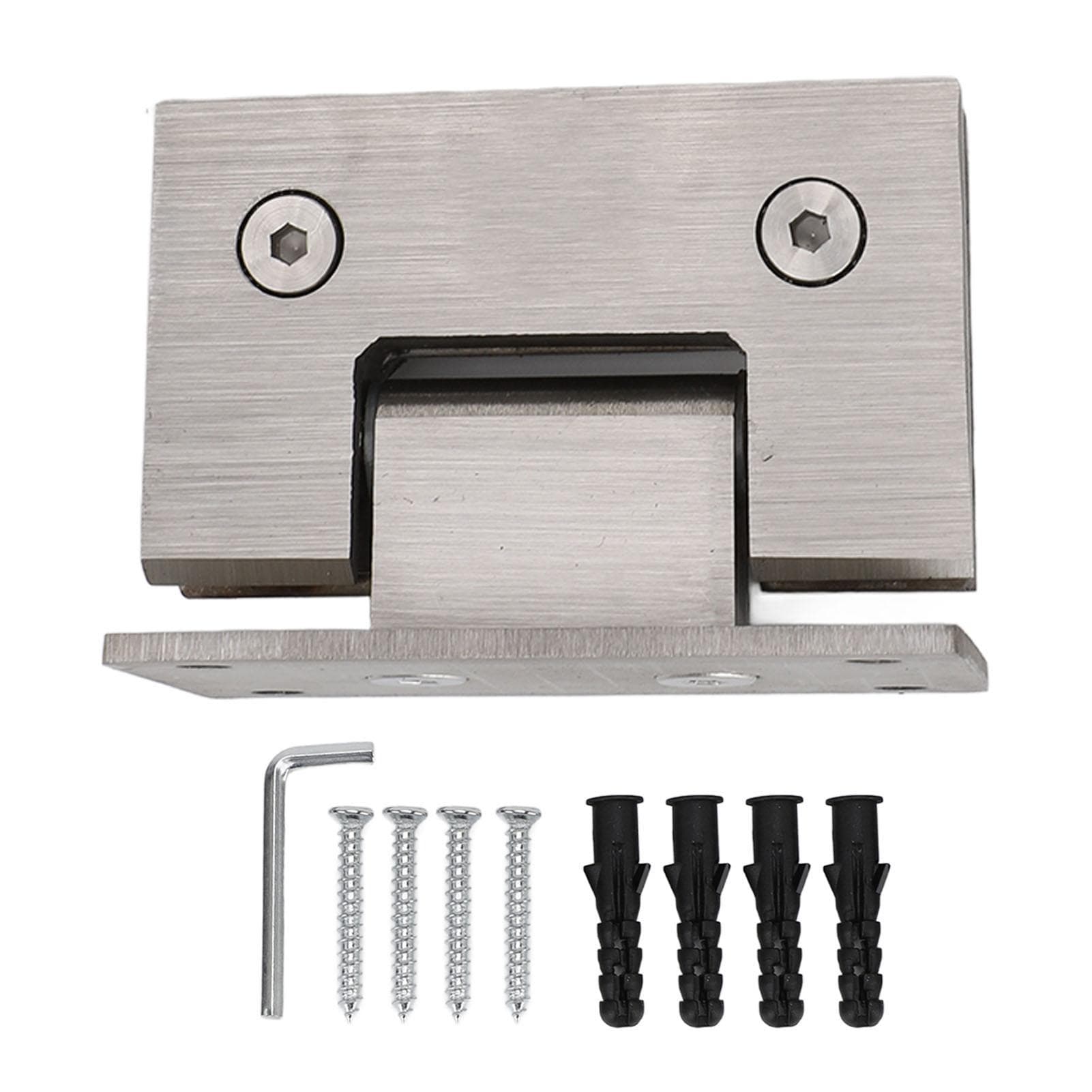 Glass Shower Door Hinges 90 Degree Heavy Duty Stainless Steel Cabinet Wall to Glass Hardware
