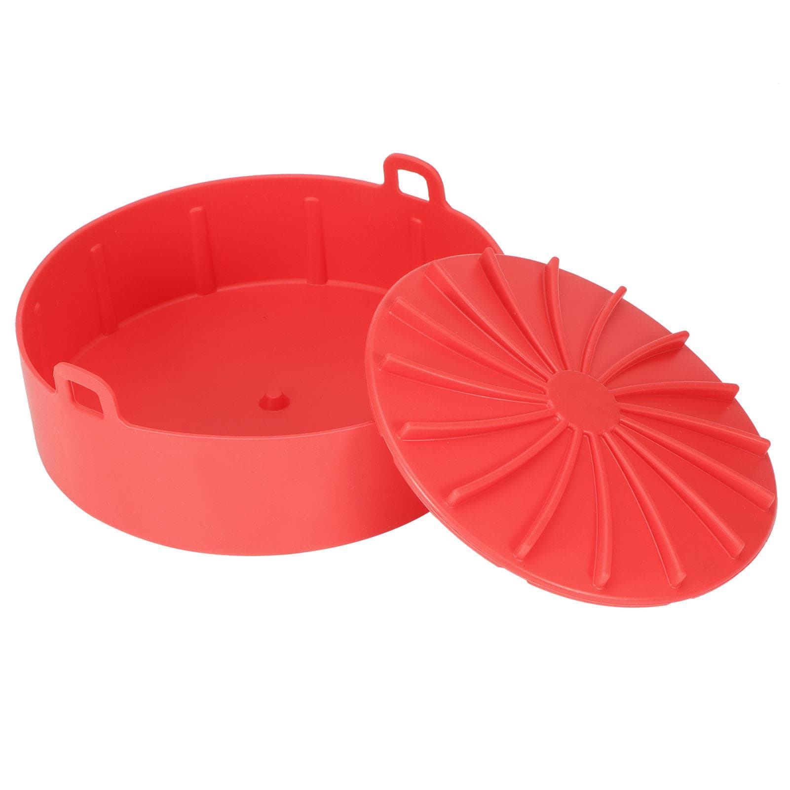 Air Frying Pot Liner Silicone Grill Pan Bread Cake Mat Basket Pressure Cooker Kitchen ToolRed red