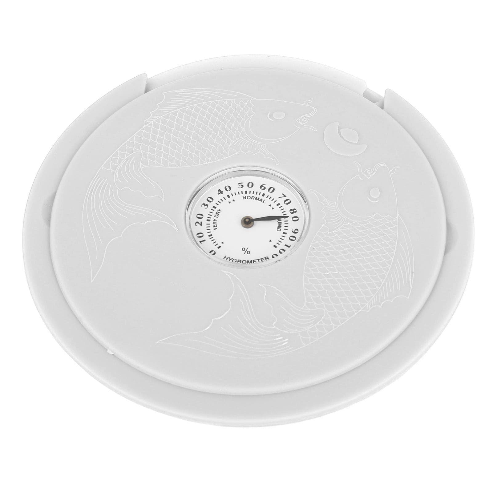 Guitar Humidifier Anti Drying Acoustic Guitar Sound Hole Humidifier with Hygrometer White white