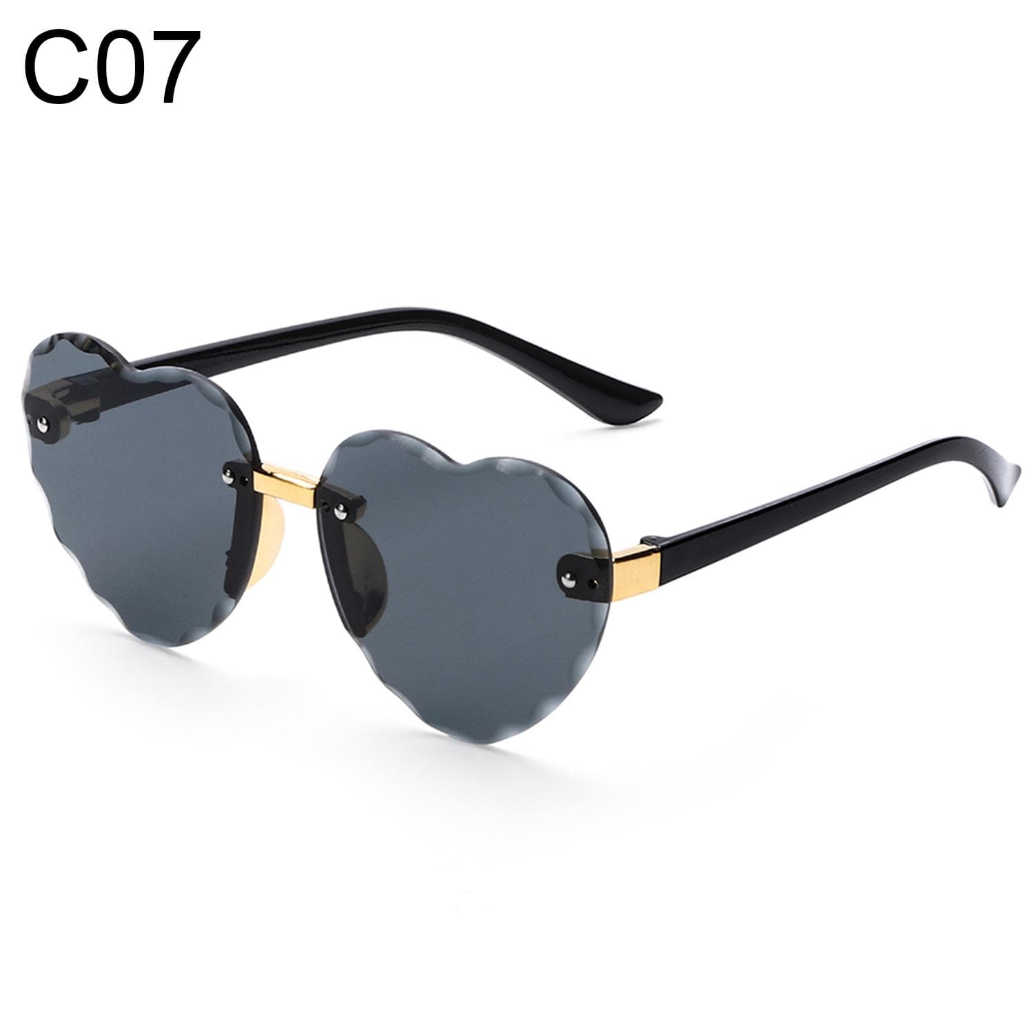 1-8T Heart-shaped Kids Sunglasses UV 400 Protection Outdoor Party Photography Children Eyewear