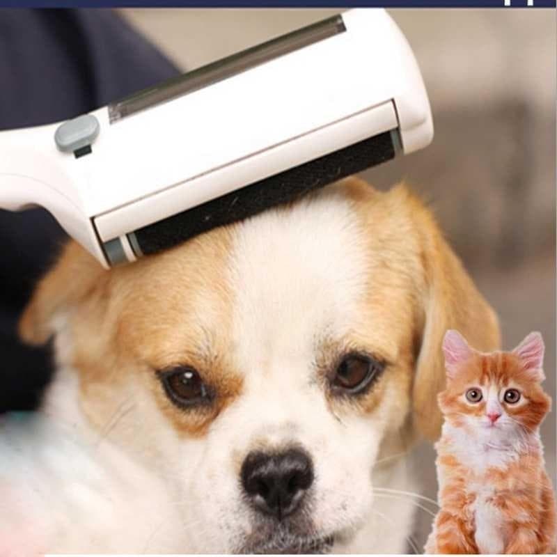 1Pcs Pet Hair Remover Cleaning Brush Dog And Cat Hair Electrostatic Fuzz Removal Pets Products white/black