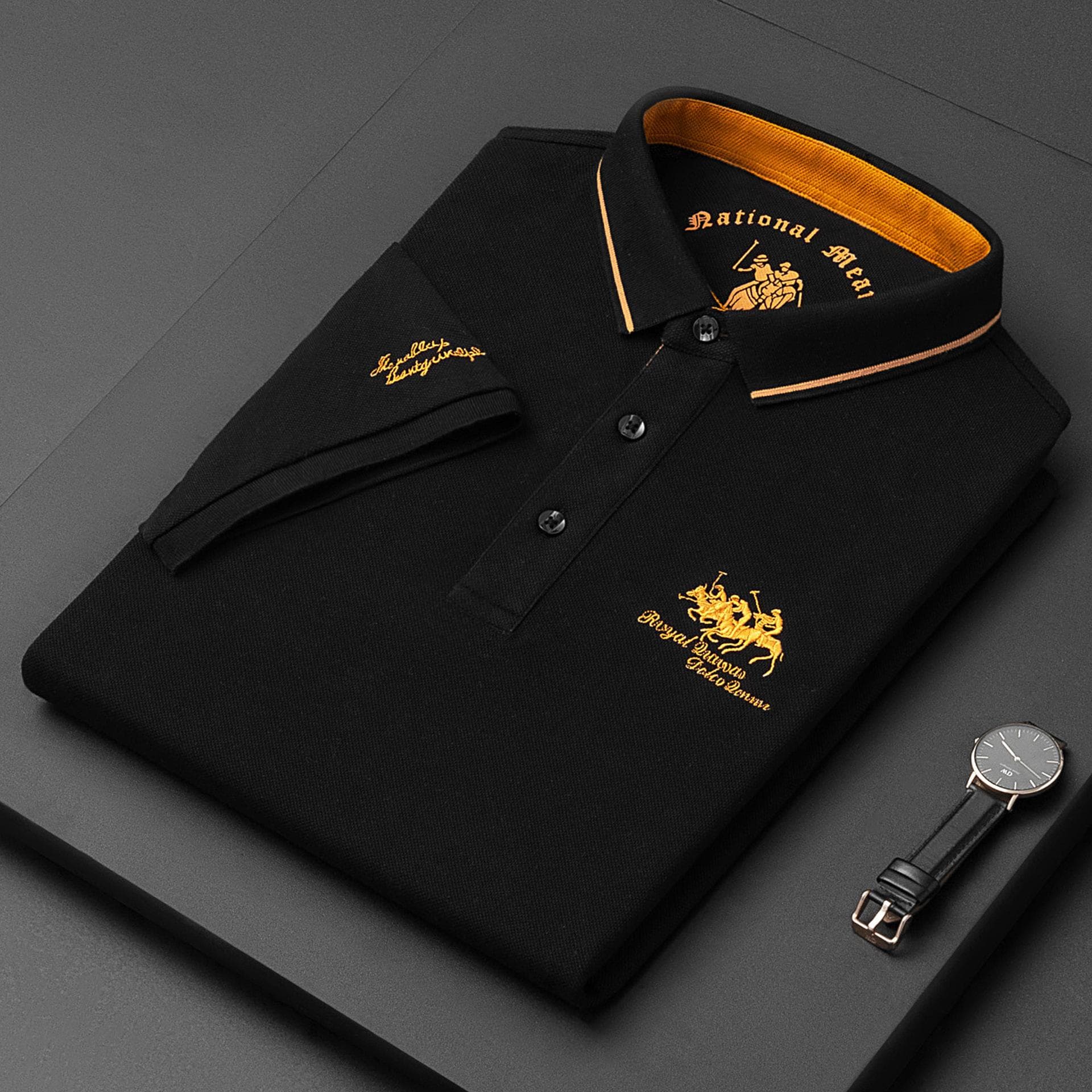 Men's Polo Shirt Summer Short Sleeve T-shirt Men's Bottoming Shirt Casual Embroidered Polo Shirt XXXXL