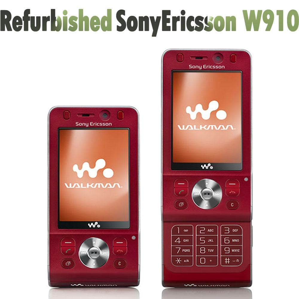 Refurbished Sony Ericsson Original Sony Ericsson W910 GMS 3G Mobile Phone With 1 SIM Simple Set black