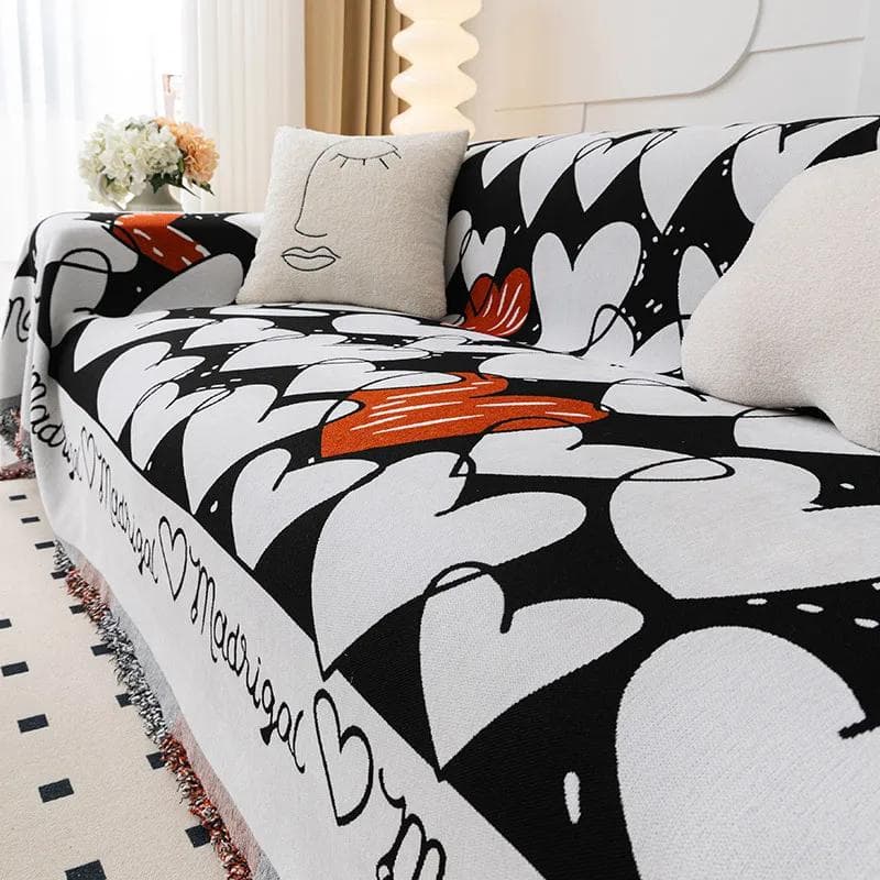 Sofa Cover Cloth Towel Anti Cat Scratch All-season Universal Jacquard Anti Slip Cushion Backrest Armrest Multifunctional Blanket 180x130cm1pcs