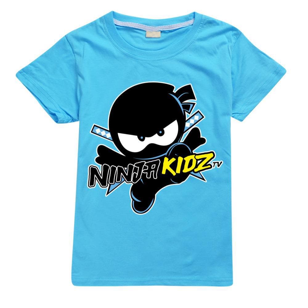 2025 MINISO NINJA KIDZ 3D T Shirt Casual Summer Short Tees Kids Cartoon Graphic T Shirts Boys Clothing Harajuku Anime Tshirt 4-16 Years 130