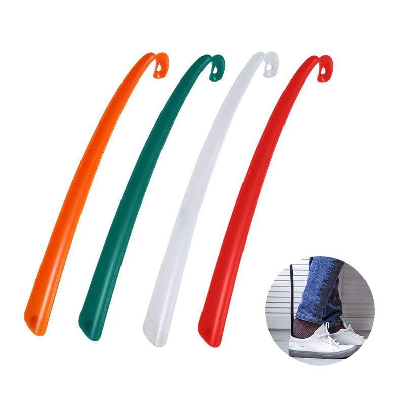 1PC Plastic Extra Long Shoehorn Lazy Shoe Helper Long Handle Shoes Lifter Pull 43.5x4.2cm
