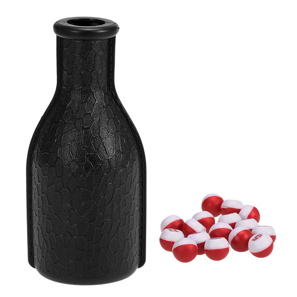 Billiard Tally Bottle Plastic Pool Shaker Bottle Kelly Pill Pool Billiard Depot Bottle with 16 black