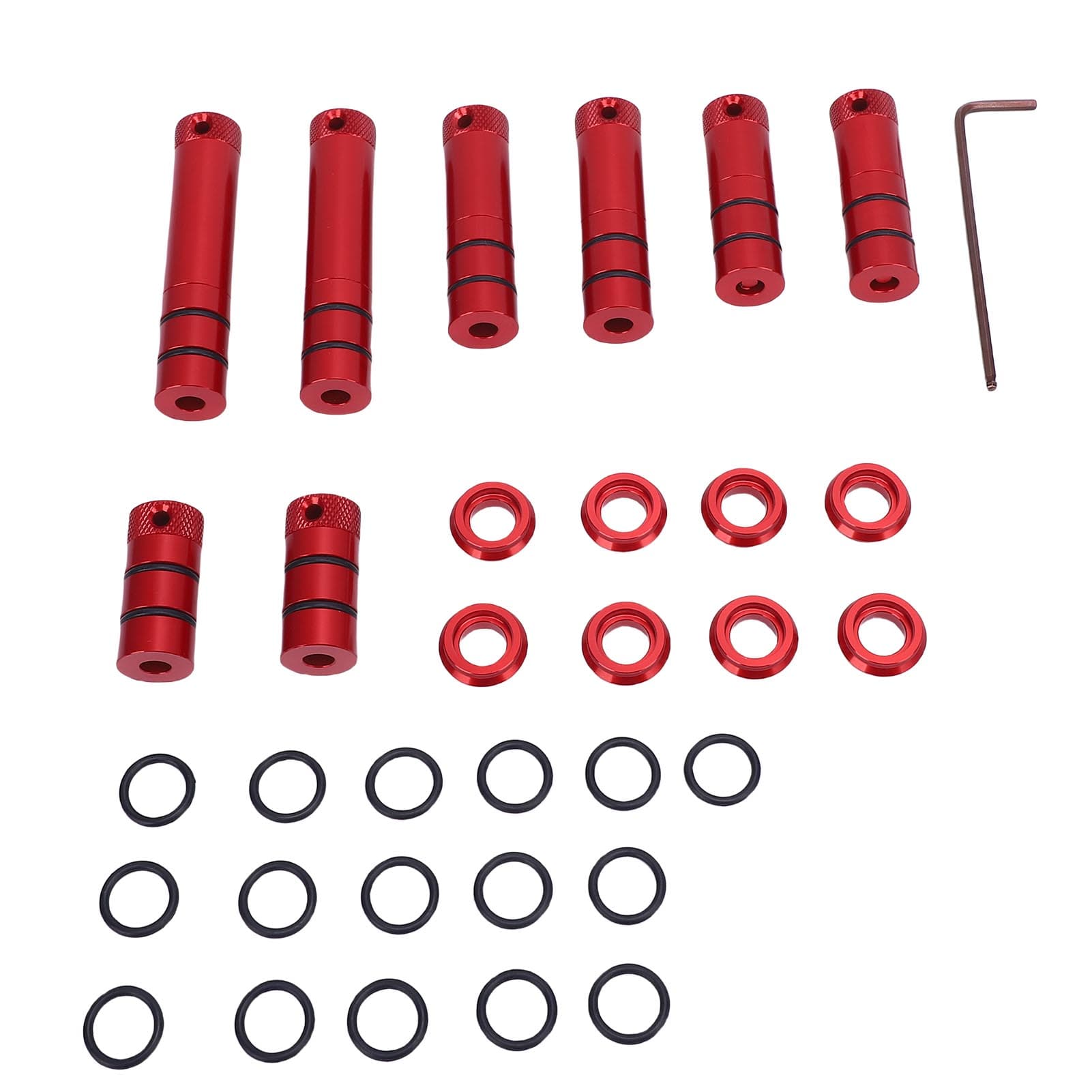 Cylinder Positioner Aluminum Alloy 4 Heights 8 Column Positioner for Woodworking Projects