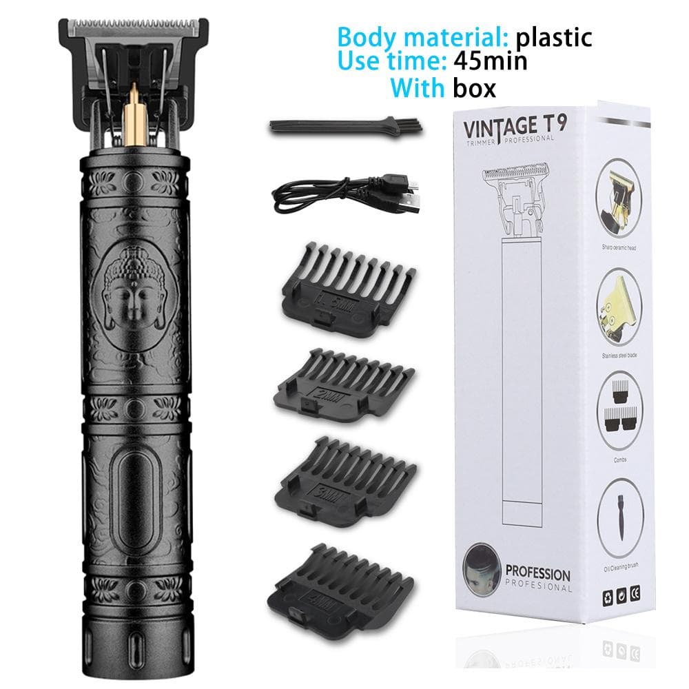 With Box Hair Clipper Professional Electric Trimmer for Man 0mm Baldheaded Barber Hair Cutting Machine Cordless Shaver 1