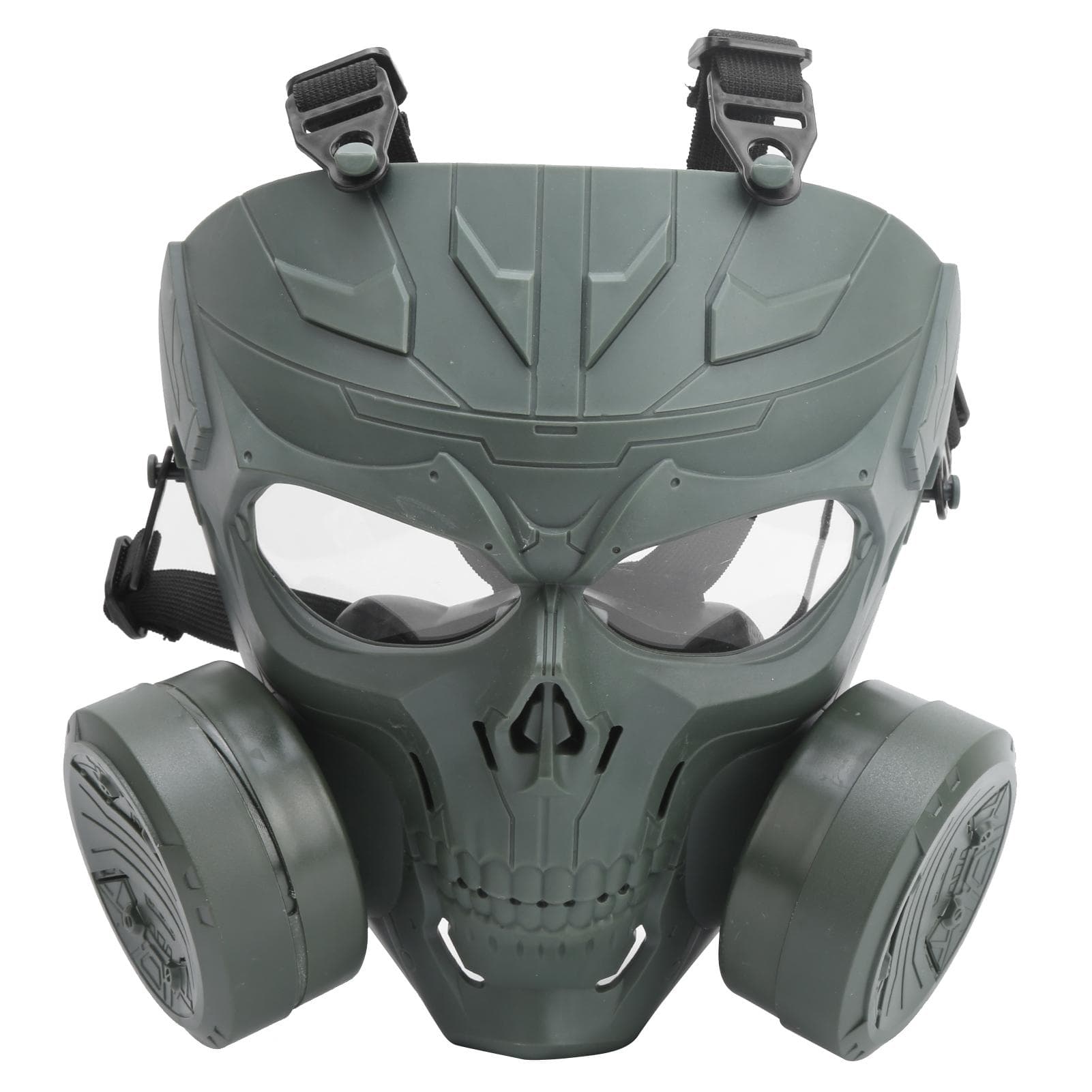Safety Face Guard Protection Transparent Lens with Dual Detachable Fan for Outdoor Cycling CS