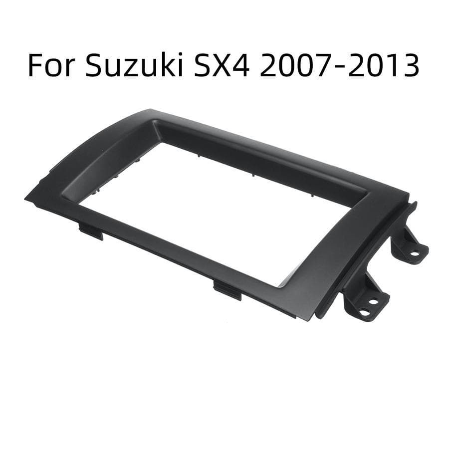 Plastic 2Din Stereo Fascia Board Face Plate Frame Panel Trim Dash For 07-13 SX4