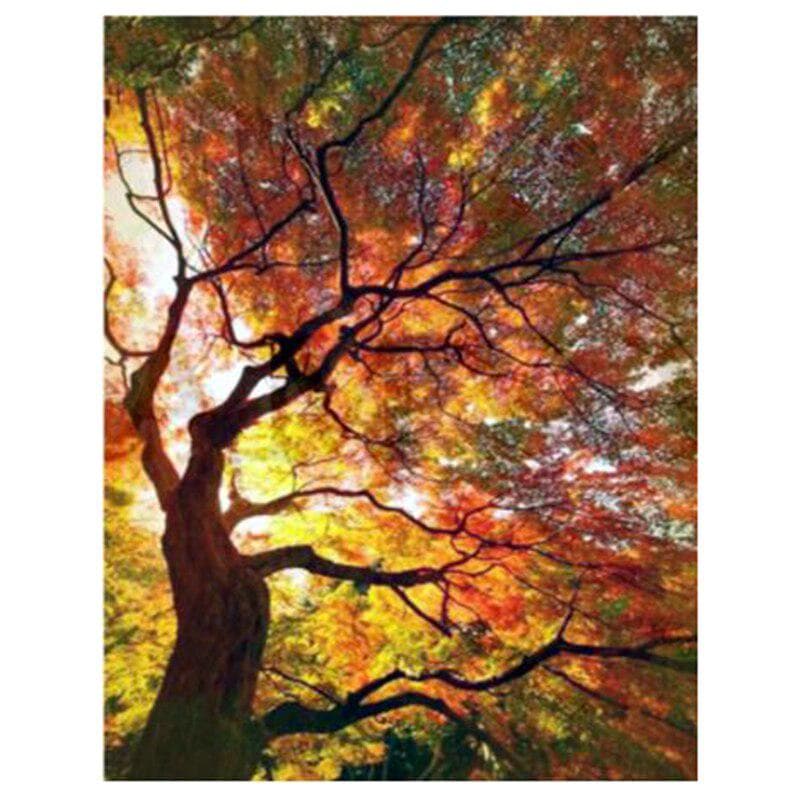 Diamond Embroidery Painting Full Drill Diamond Mosaic Cross Stitch Tree Scenery 20X30CM