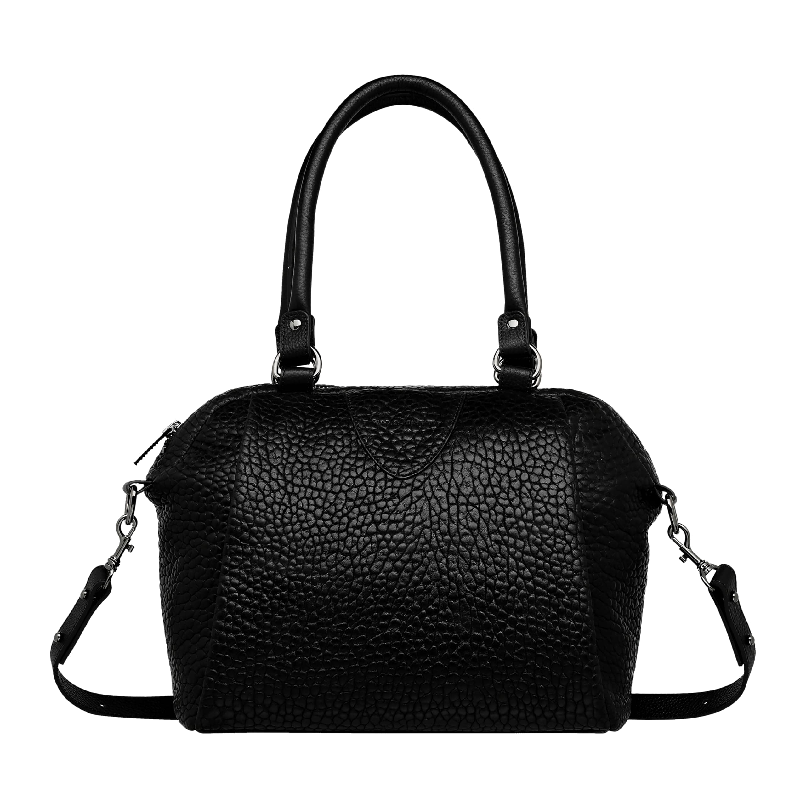 Status Anxiety FORCE OF BEING Bag with Crossbody Commuter Leather Cowhide Korean Leather Black Bubble Handbag/Shoulder Strap, Women's Bag, Bag,