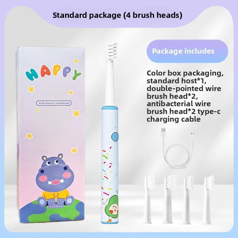 Children's Electric Toothbrush DuPont Soft Bristle Toothbrush Electric Toothbrush Rechargeable Children's 3-12 Years Old Electric Toothbrush