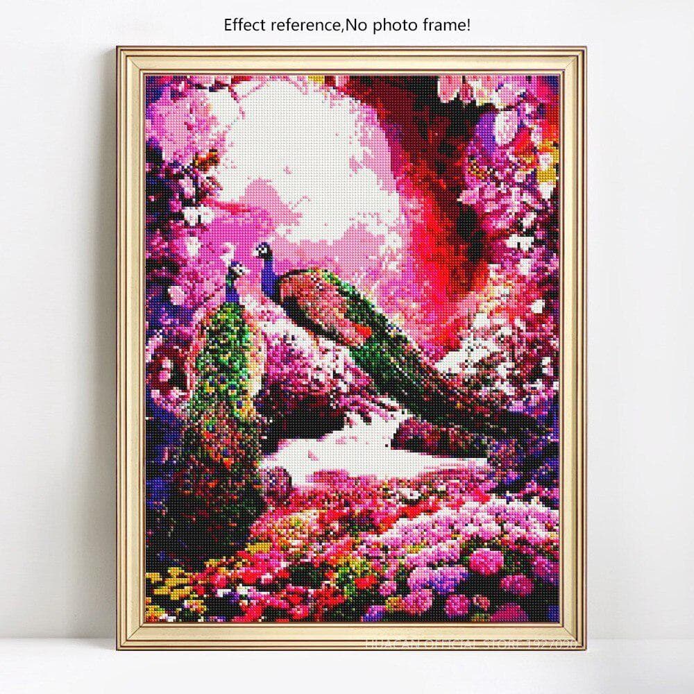 5D DIY Diamond Painting Animal Peacock Full Round Embroidery Sale Rhinestone Picture 20X30