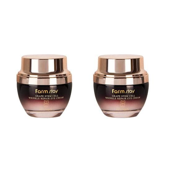 FARM STAY Grape Stem Cell Wrinkle Repair Eye Cream 50ml (anti-wrinkle functional Cosmetics) #2pcs