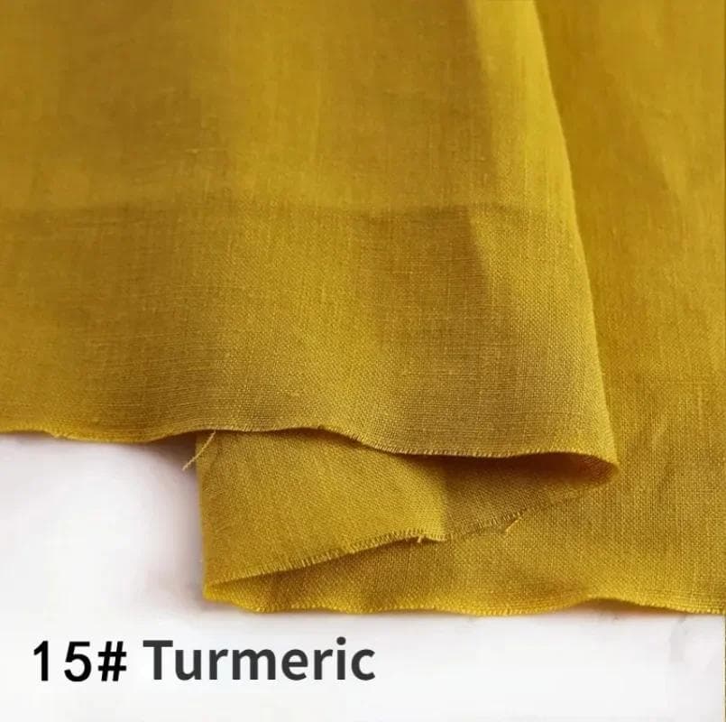 100% Pure Linen Clothing Hemp Fabric By The Meter Thin Stone Washed High-Grade Quality Linen Summer Dress Pants Ramie Cloth