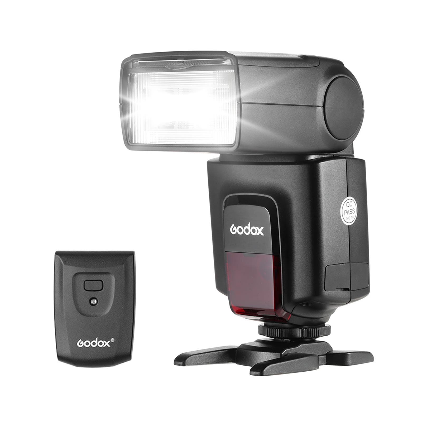 Godox TT520 Universal On-Camera Flash Electronic Speedlite + AT-16 2.4G Wireless Trigger black