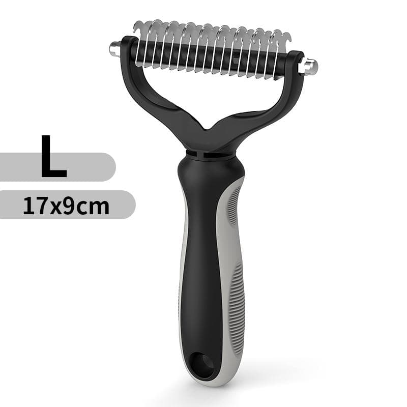 Pet Hair Removal Comb Cat Dog Brush Pet Hair Grooming Tool Puppy Hair Shedding Combs Pet Deshedding Brush grey
