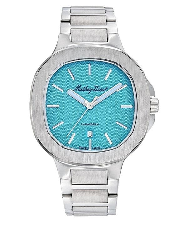 Mathey-Tissot Evasion Stainless Steel Turquoise Dial Quartz H152TI Men's Watch turquoise
