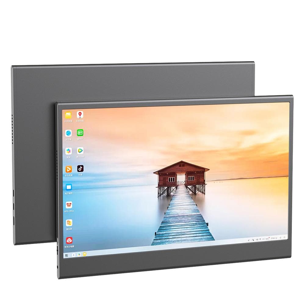 15.6 inch Portable Monitor IPS Screen 1920*1080 Resolution 170degrees  Wide Viewing Angle 60Hz Refresh grey