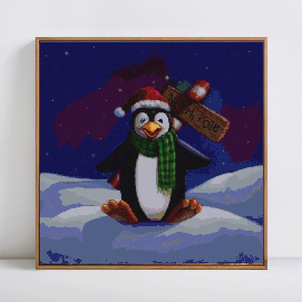 Diamond Painting Snowman Picture Of Rhinestone Mosaic 5D DIY Full Round Diamond Embroidery 30x30CM
