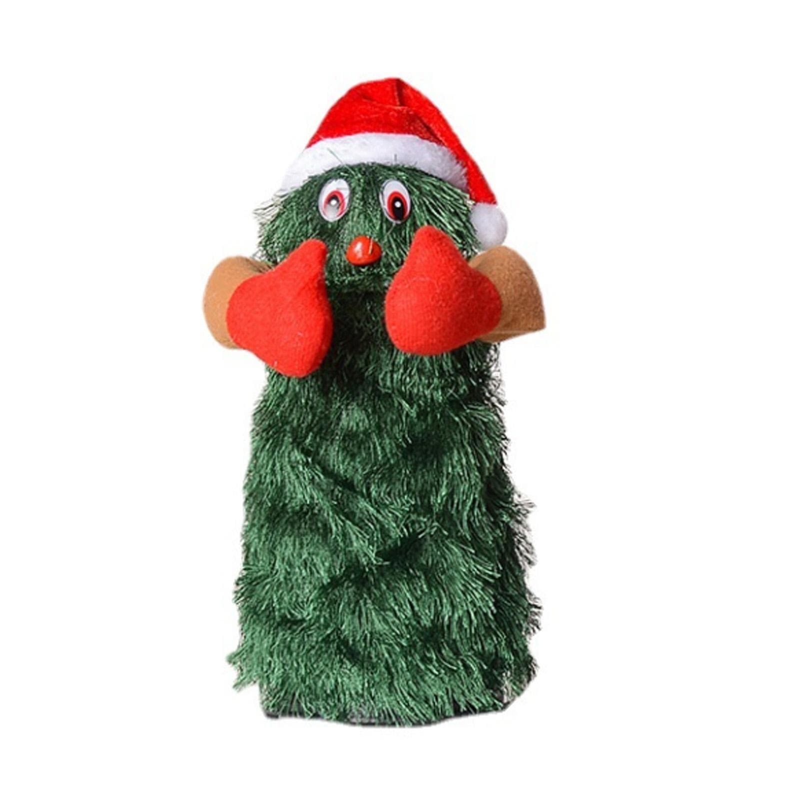 Singing Dancing Xmas Tree Cute Interesting Rotating Electric Plush Xmas Tree Toy for Holiday M