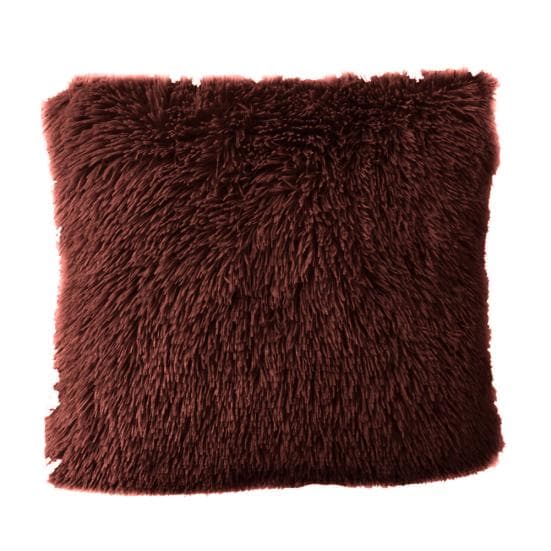 Warm Soft Fluffy Throw Pillow Case Cover Cushion Home Bed Sofa Car Decoration brown
