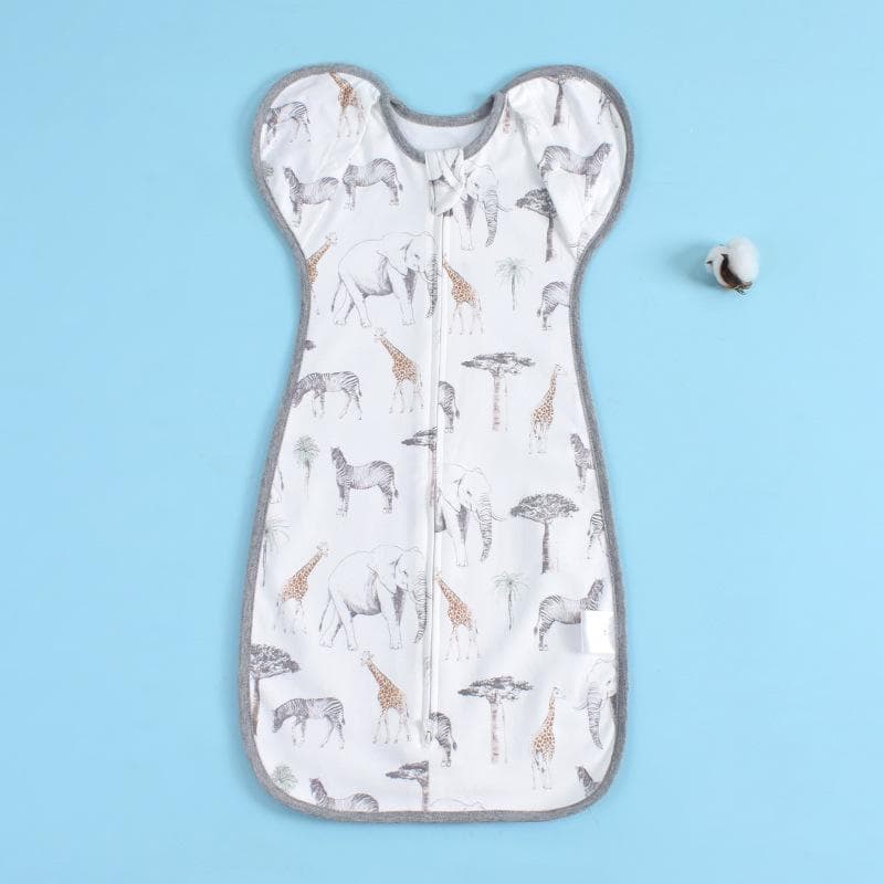 Newborn Anti-Startle Swaddle Sleeping Bag with Stretch Sleeves L/75CM