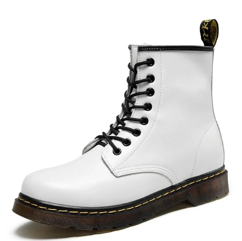 2025 Classic Doc Boots Men's Shoes Casual Shoes Classic Ankle Boots High Slip Office Ventilation Utility Motorcycle 225 white
