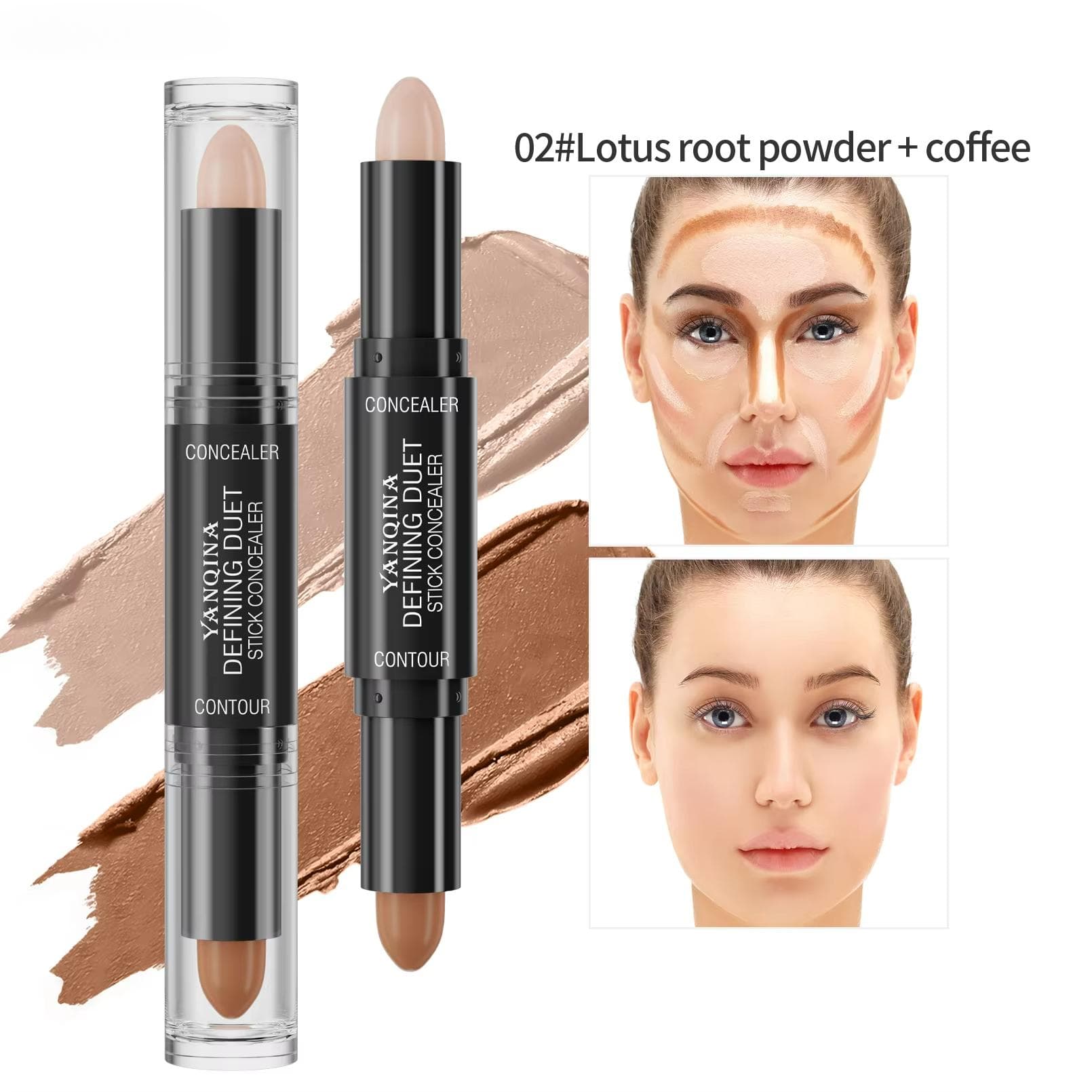 Face Foundation Concealer Pen Long Lasting Dark Circles Cover Contour Stick Cosmetic Makeup Tools