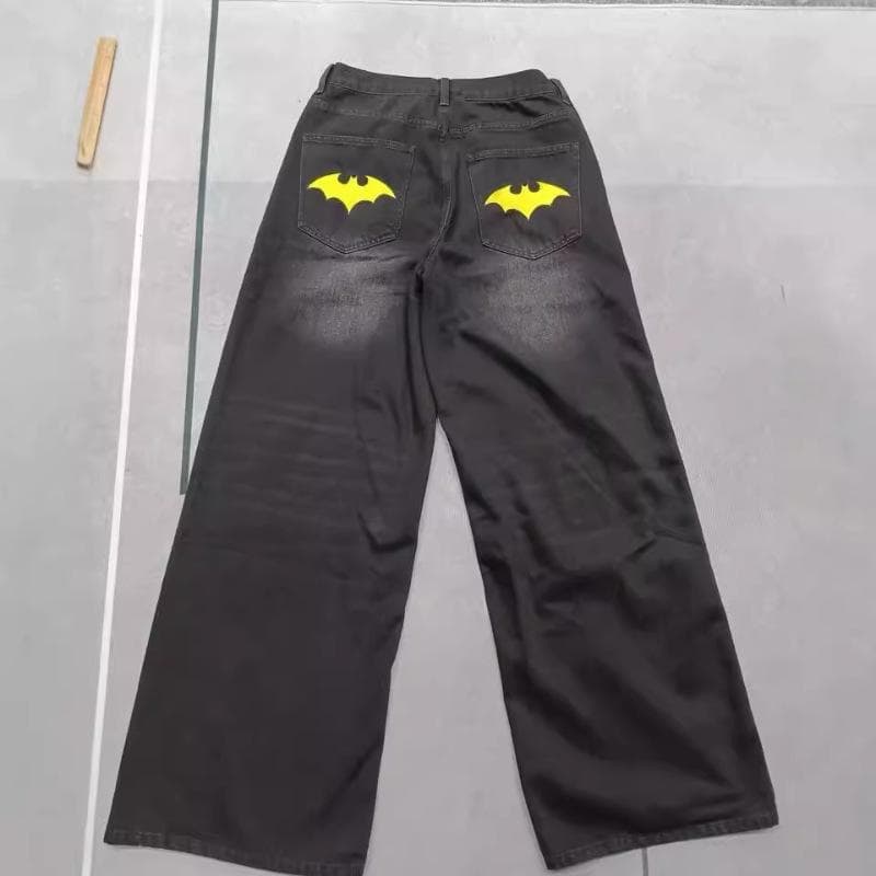Jeans Hip Hop Loose Street Straight Wide Leg Casual Fashion Trousers XXXL